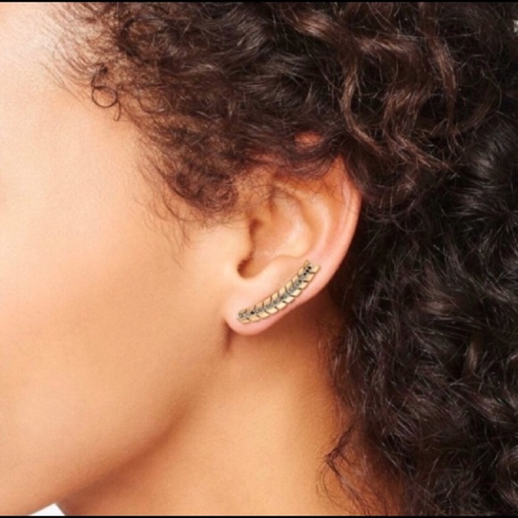 Stella & Dot Gilded Path Pave Earrings - Picture 2 of 5